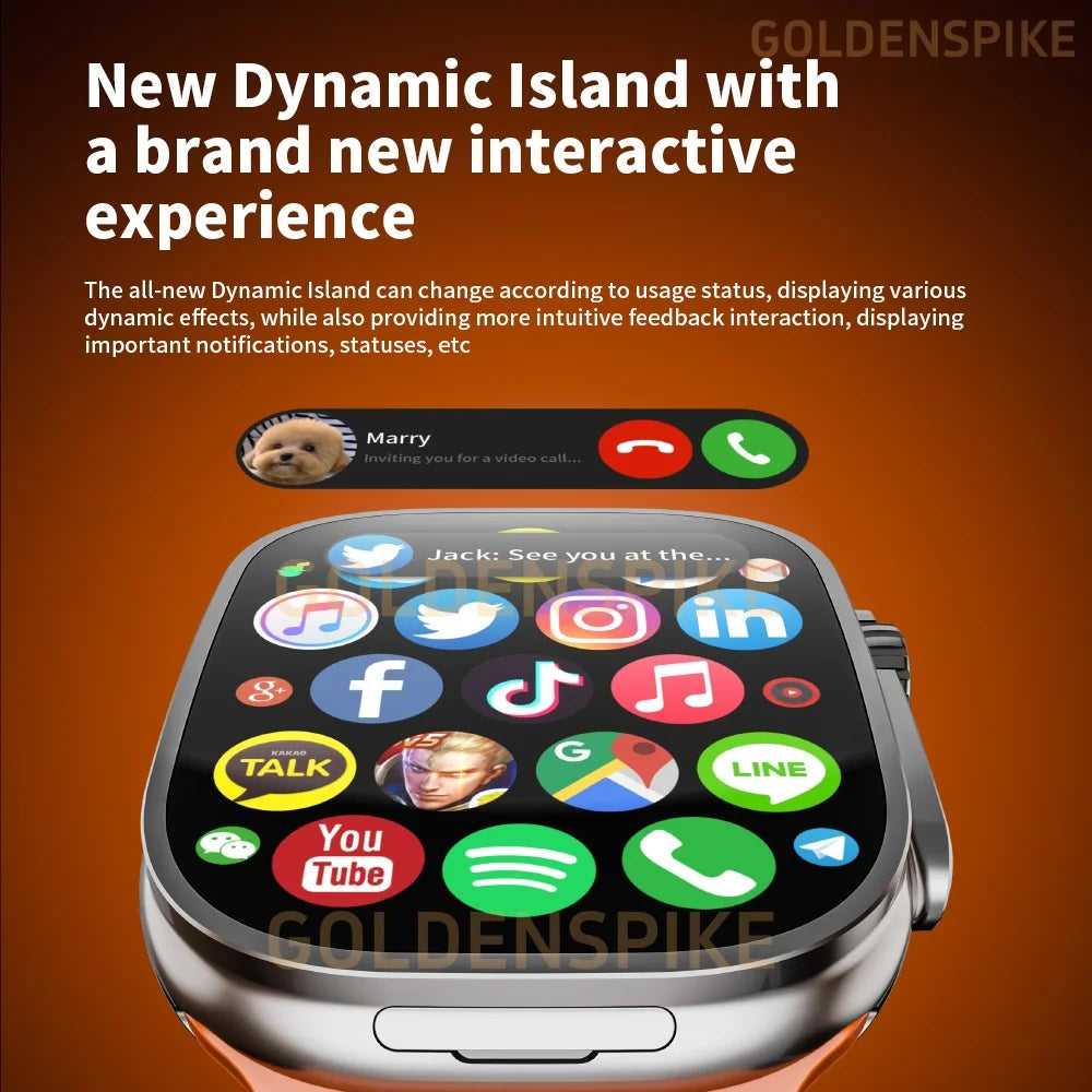 JC02 Pro 5G Smartwatch 2.29inch Amoled Curved Display S10 Ultra Smart Watch With Rotary Camera GPS WIFI NFC Compass Video Call