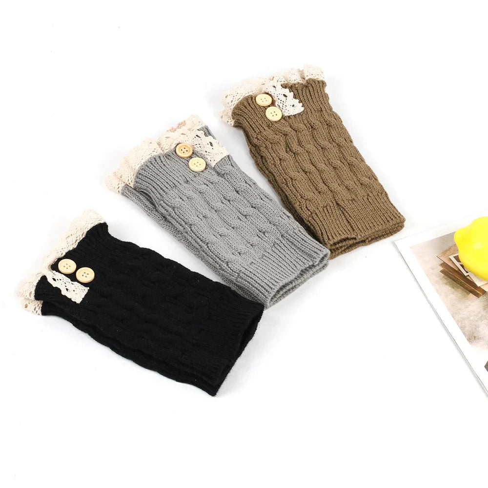 Women's Slouchy Knit Leg Warmers - Stretch Ankle Boot Cuffs - photo 5
