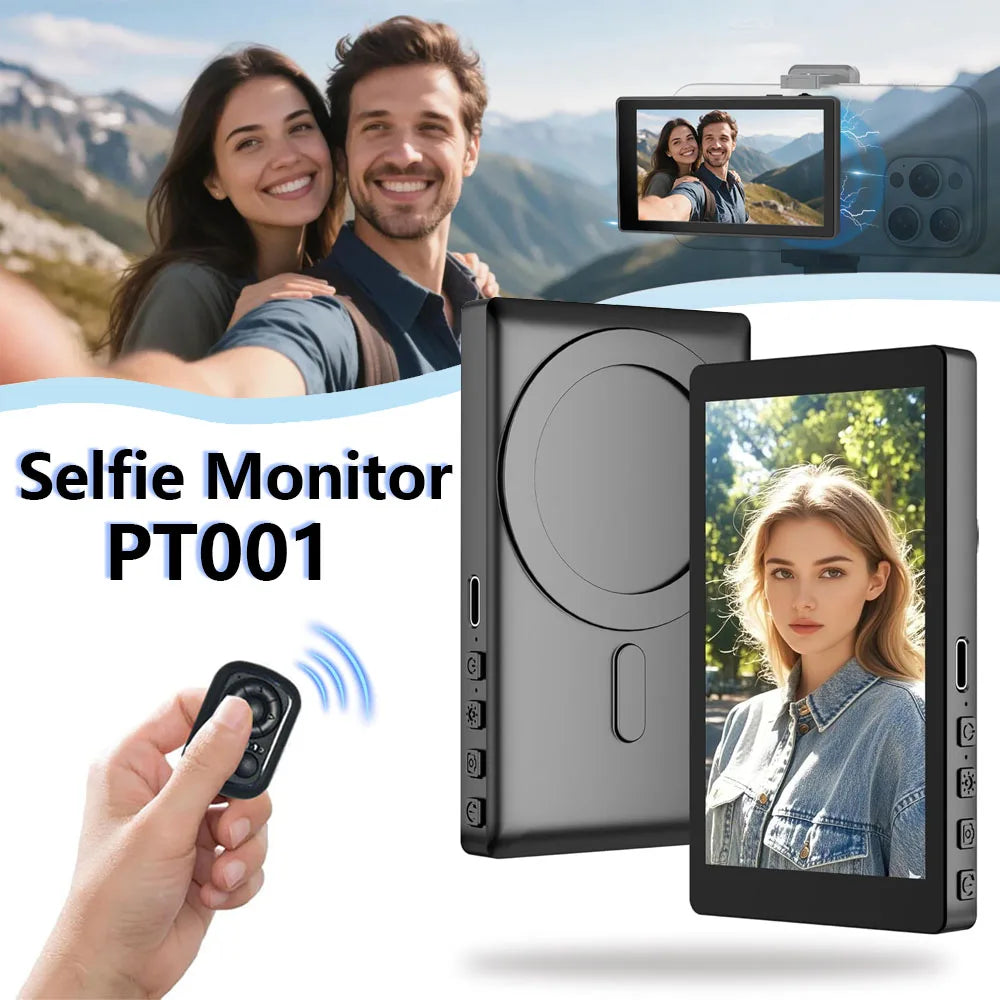 Wireless Magnetic Selfie Screen for iPhone & Android Phones