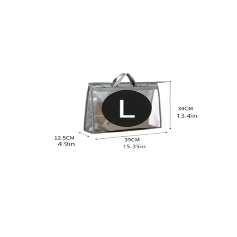 1Pcs Portable Handbag Dust Cover - Reusable Protective Storage Bag for Purses - Ideal for Travel and Wardrobe Organization