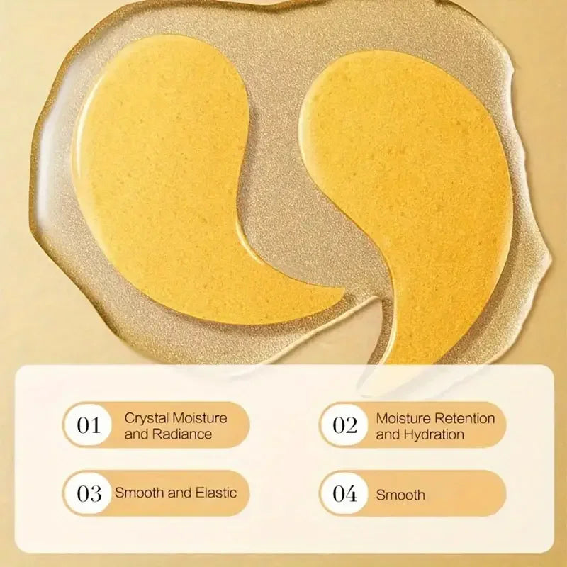 60Pcs Bee Venom Eye Mask (Including Honey, Glycerin and Collagen), Moisturizing and Firming Eye Patch Skin Care Products to Remove Dark Circles and Eye Bags
