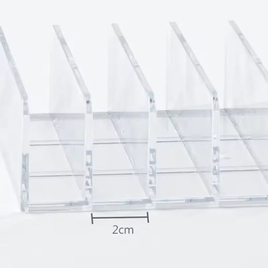 7-Compartment Clear Makeup Organizer Box - Cosmetic Storage Display Shelf - photo 6