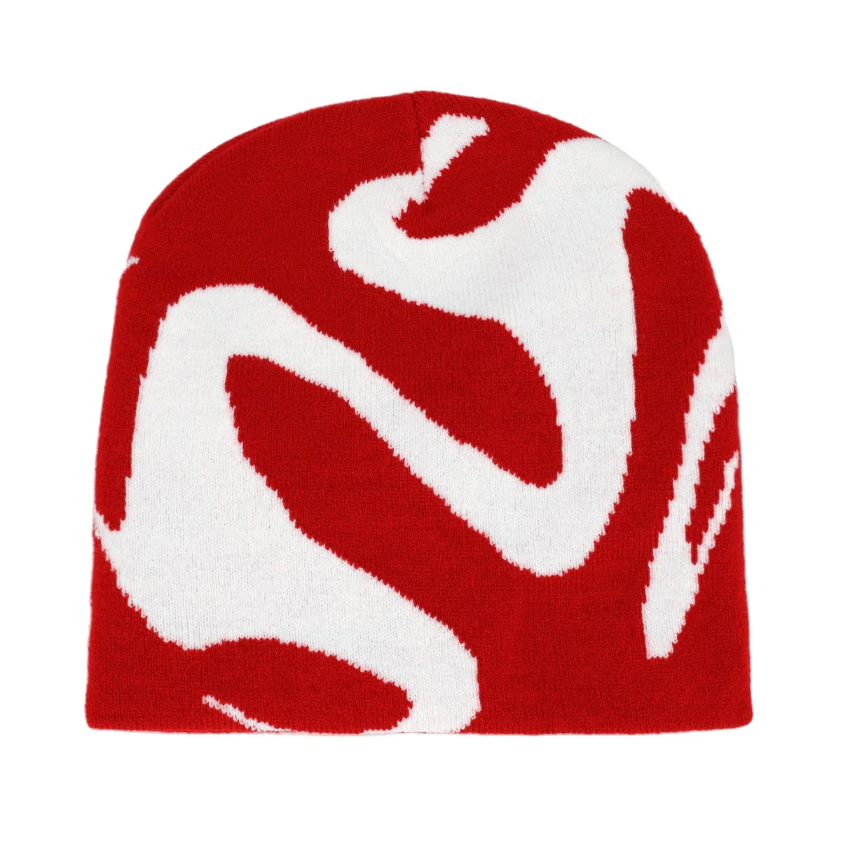 Y2K Letter Knit Beanie, Warm Ski Hat