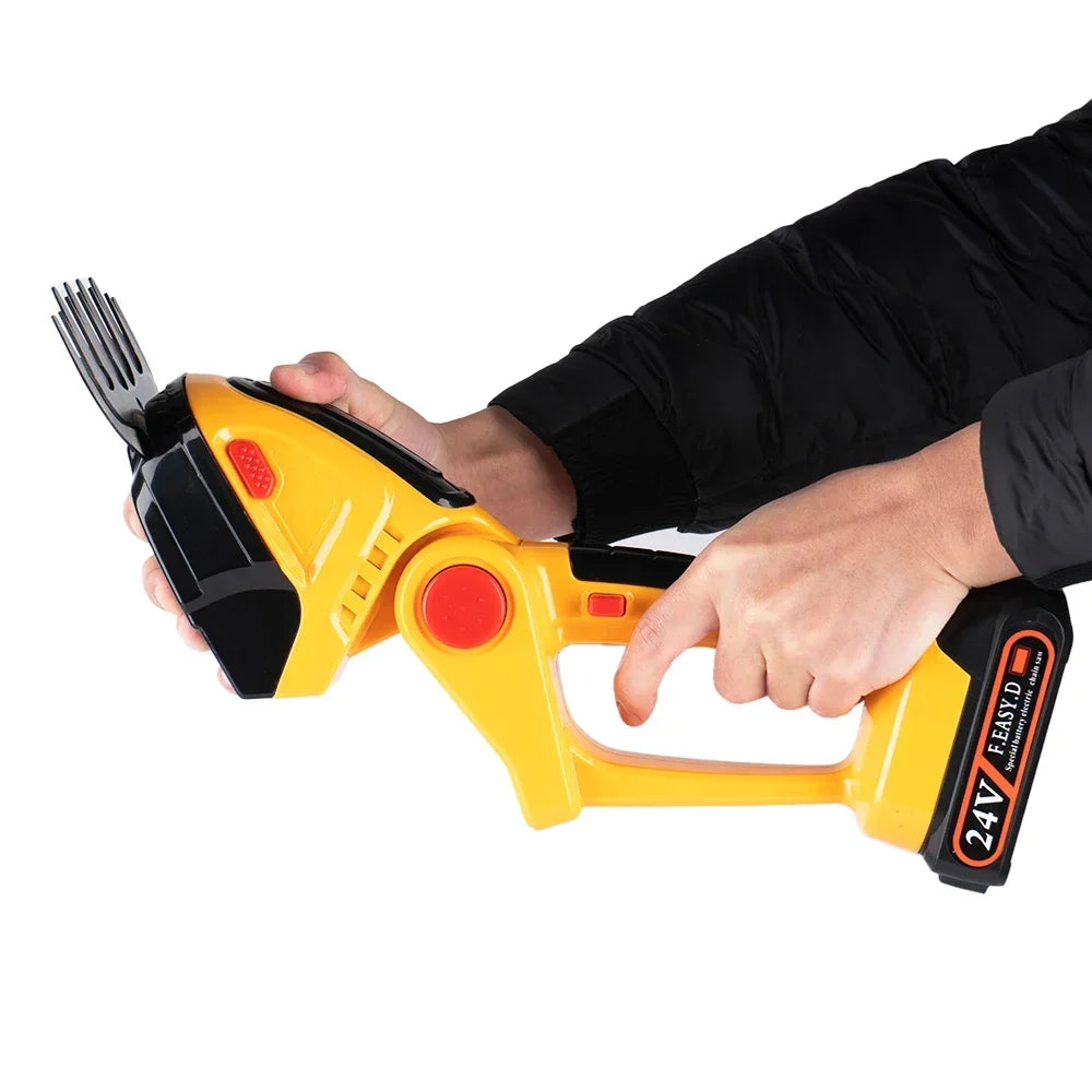 2-in-1 Cordless Hedge Trimmer & Grass Shear — 21V Battery Yard Tool