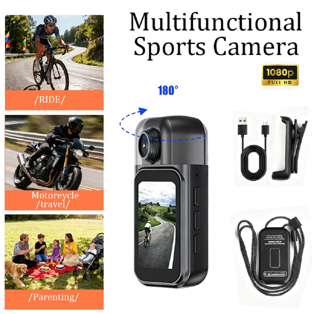 X50 Pro POV Body Camera — 1080P Ultra-Compact Sports Action Cam