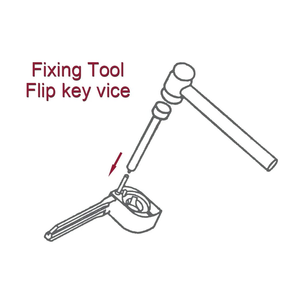 Original HUK Key Fixing Tool Flip Key Vice Of Flip-key Pin Remover for Locksmith Tools With Four Pins