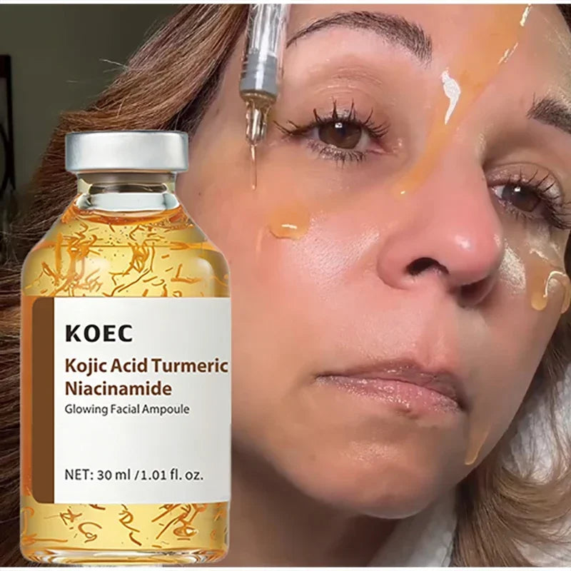 Kojic Acid Turmeric Facial Ampoule Serum With Niacinamide Deep Moisturizing Nourishing Essence