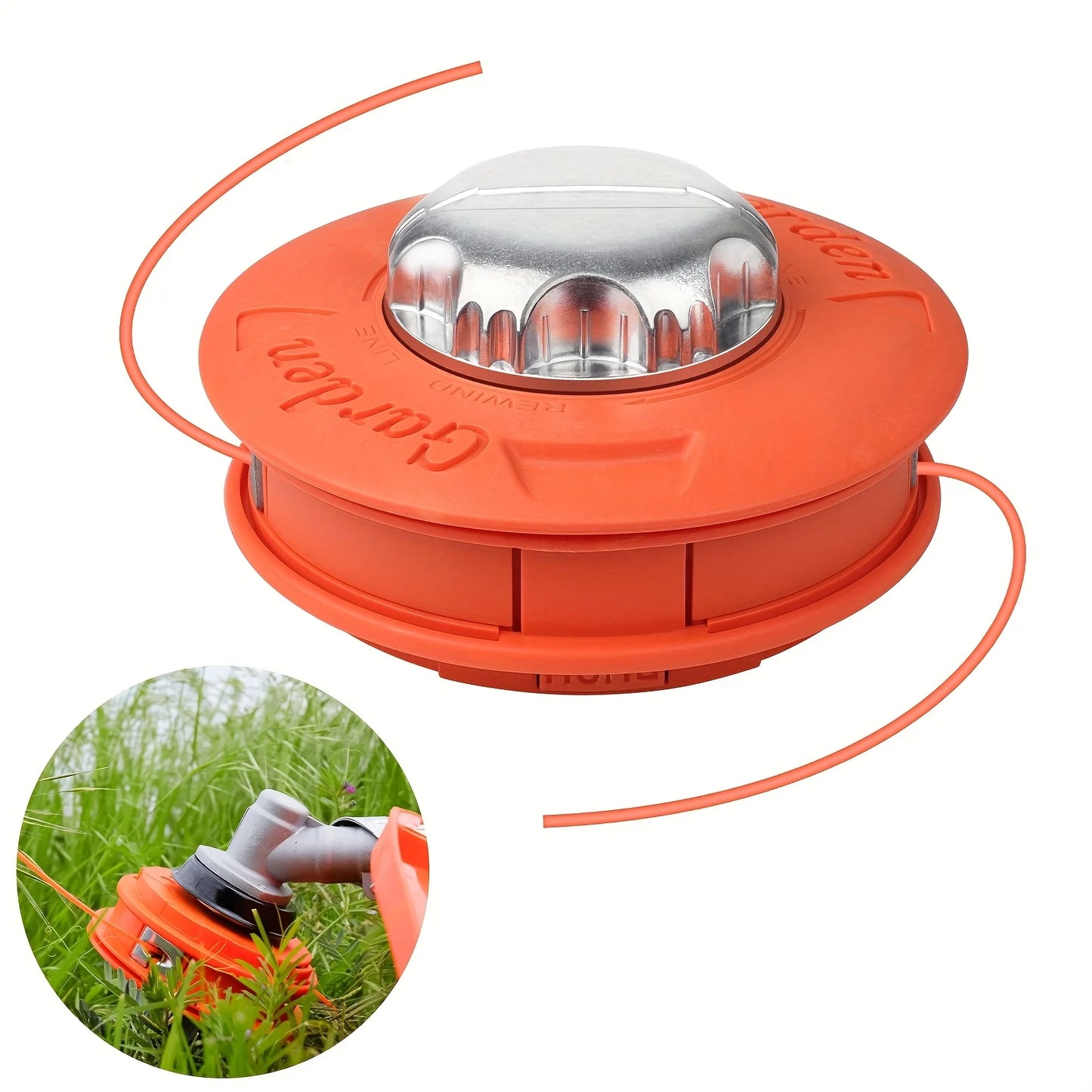Universal M10 Aluminum Nylon Brush Mower Bump Spool Grass Trimmer 2 Lines Cutter Head Thread Line String Saw Strimmer Garden
