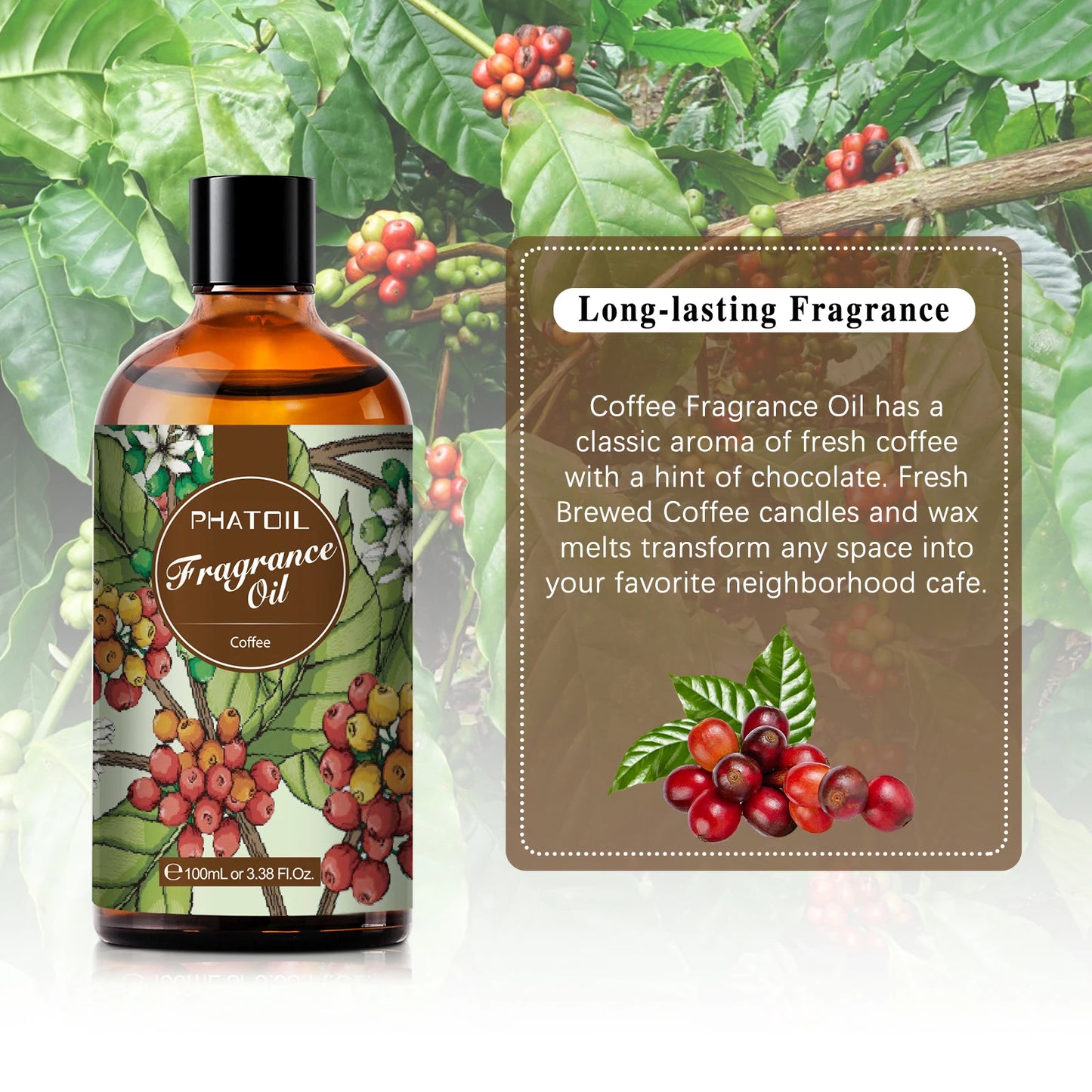 PHATOIL 100ml  White Musk Fragrance Essential Oil  Fresh Linen Honeysuckle Peach Orange Blossom for Aroma Candle Soap Making