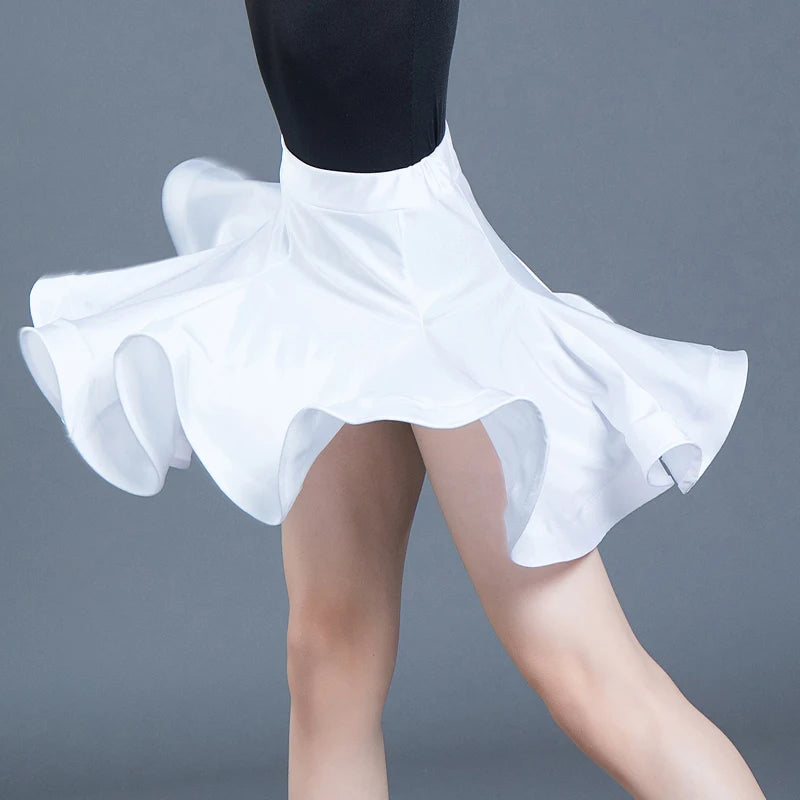 Girls short-sleeve Latin competition dress
