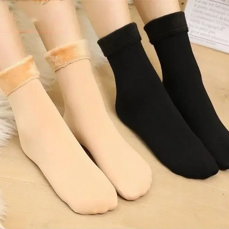 Women's Thermal Velvet Ankle Socks, Winter Warm Socks