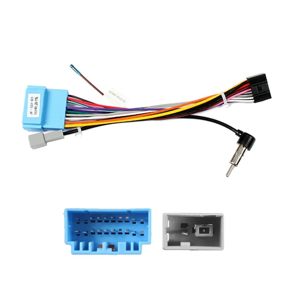 Car Android Player 2Din Stereo Radio Adapter Power Connector MP5 Player Power Cable Accessories For Suzuki