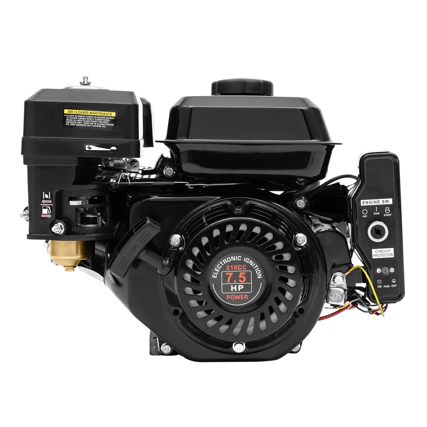 Gasoline Engine 7.5HP 210cc 4 Stroke Engine with Electric Start for Generator Water Pump Go Kart Pressure Washer