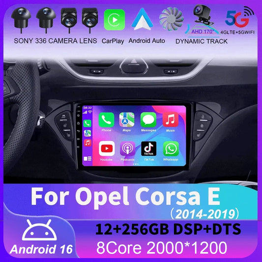 Car Stereo with Apple CarPlay & Android Auto, Compatible with Opel Corsa E
