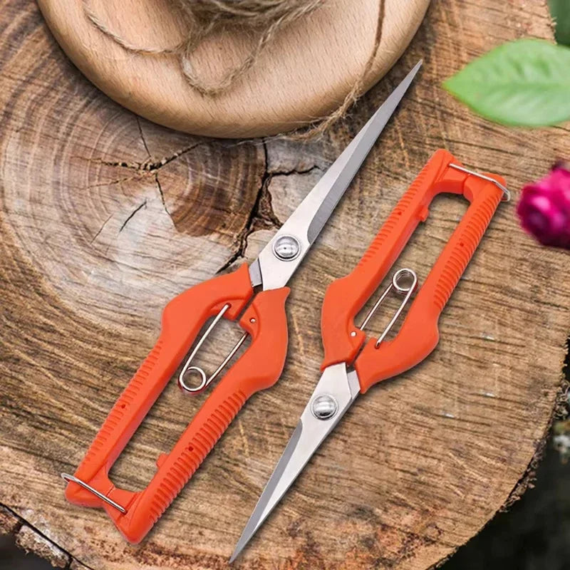 Pruning Shears Grape Scissors Garden Tool Vegetable Patch Bonsai Professional  Stainless Steel Fruit Picking With Lock New