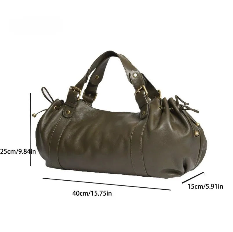 Women's Soft Boston Crossbody Bag - Simple Work Handbag - photo 5