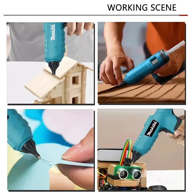 Cordless Hot Glue Gun — Digital Temp Control for 20V Makita Battery