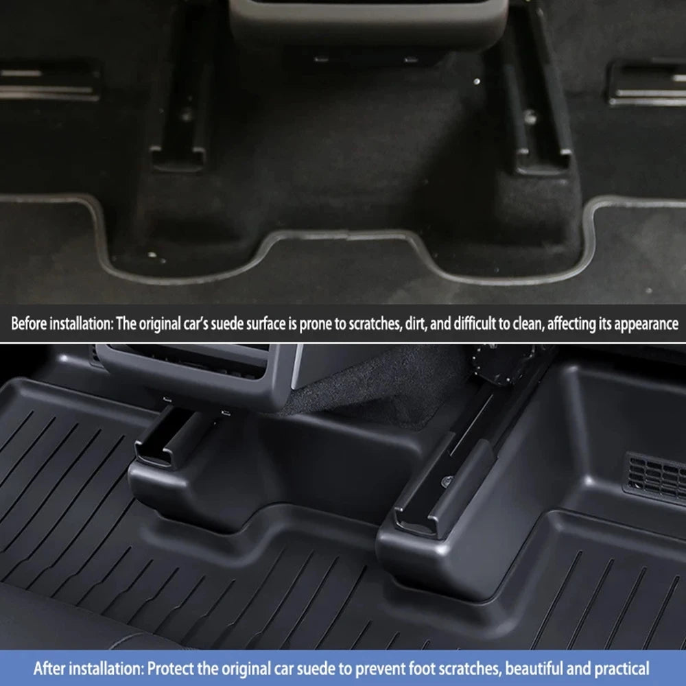 Underseat Original Flocking Anti-kick Protector Pad For Tesla Model Y Juniper 2026 2026 Under Seat Corner Guard Trim Accessories