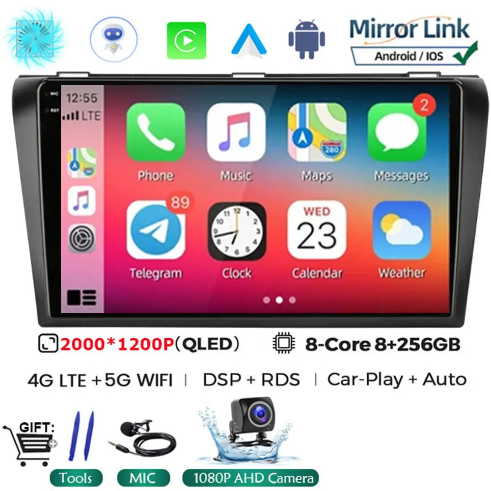 Android 16 Car Radio For Mazda 3 2026 2026 2026 2026 2026 2026 2din with BOSE Multimedia Player Carplay Stereo GPS Head Unit