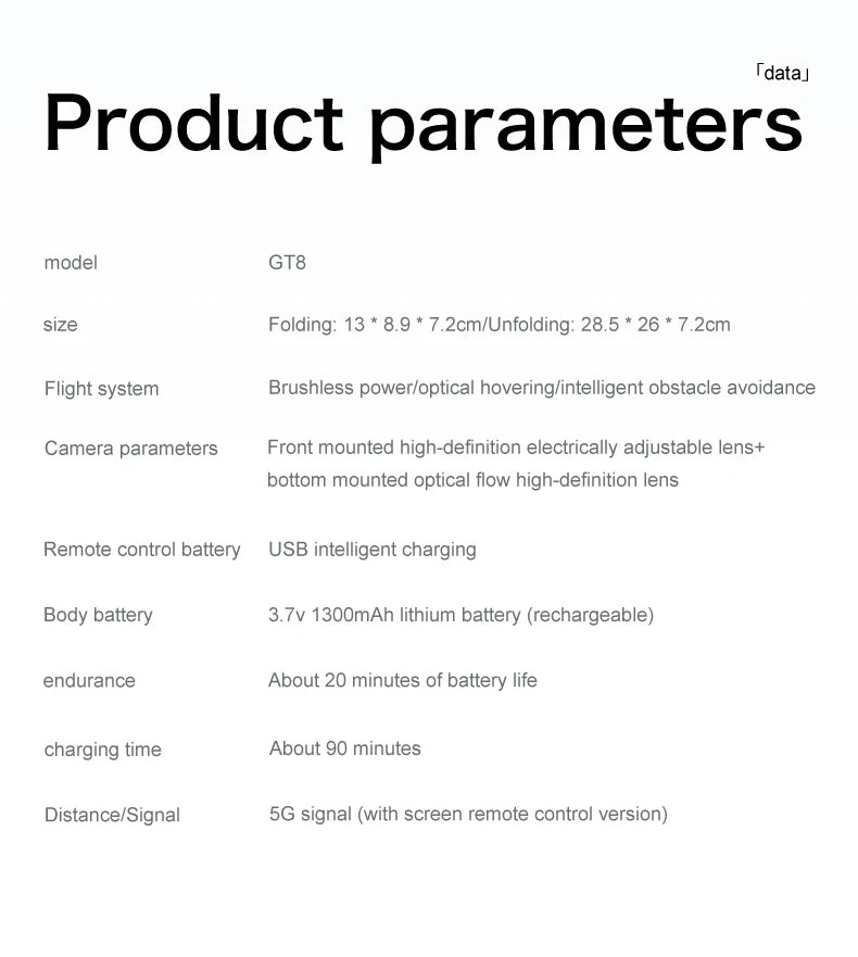 2026 New GT8 Drone GPS 8K Professional HD 360° Dual Cameras 5G WIFI Brushless Motors Obstacle Avoidance Foldable Quadcopter Toys