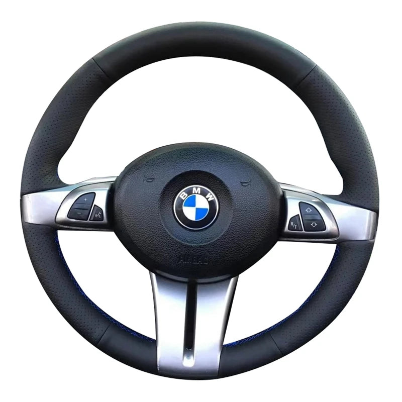 Perforated Microfiber Leather Braiding Car Steering Wheel Cover For BMW Z4 E85 E86 2026 2026 2026 2026 2026 2026