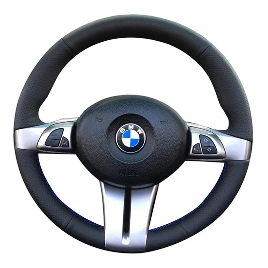Perforated Microfiber Leather Braiding Car Steering Wheel Cover For BMW Z4 E85 E86 2026 2026 2026 2026 2026 2026