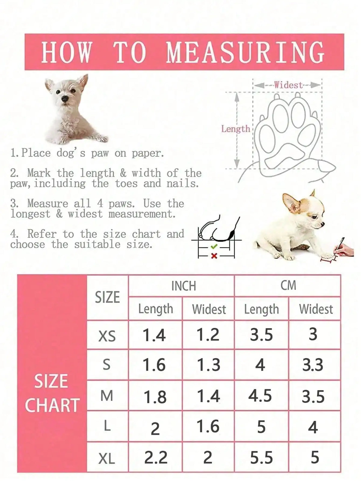 PU Dog Boots - Waterproof Paw Protectors with Rubber Sole – photo 3