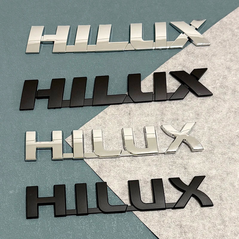 3D ABS Car Emblem Sticker for Toyota Hilux (2005-2015) & Vigo MK6 MK7 3.0 D4D - Trunk Letter Decal Badge Accessories