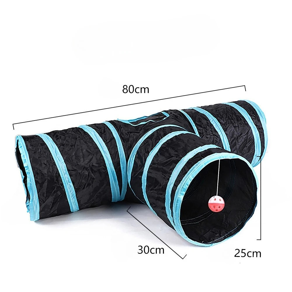 Foldable Cat Tunnel Toy - Breathable S & T Shape Play Tunnel – photo 9