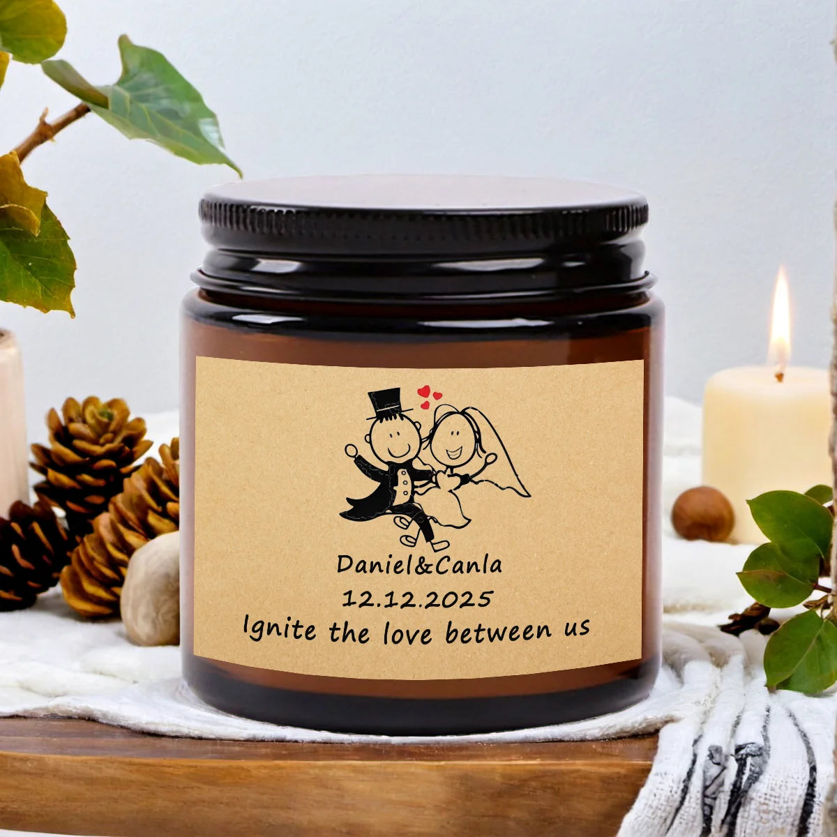 Custom Photo Scented Candle - 3.5oz Personalized Aromatherapy Gift