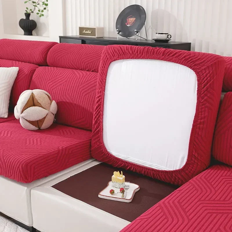 Jacquard Sofa Seat Covers Thickened Stretchable Sofa Covers Elastic Sofa Seat Cushion Covers Spandex Furniture Protective Covers