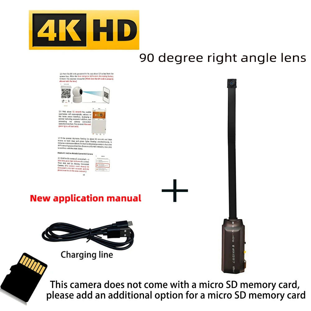 4K Mini WiFi Home Camera — Remote View & Motion Detection