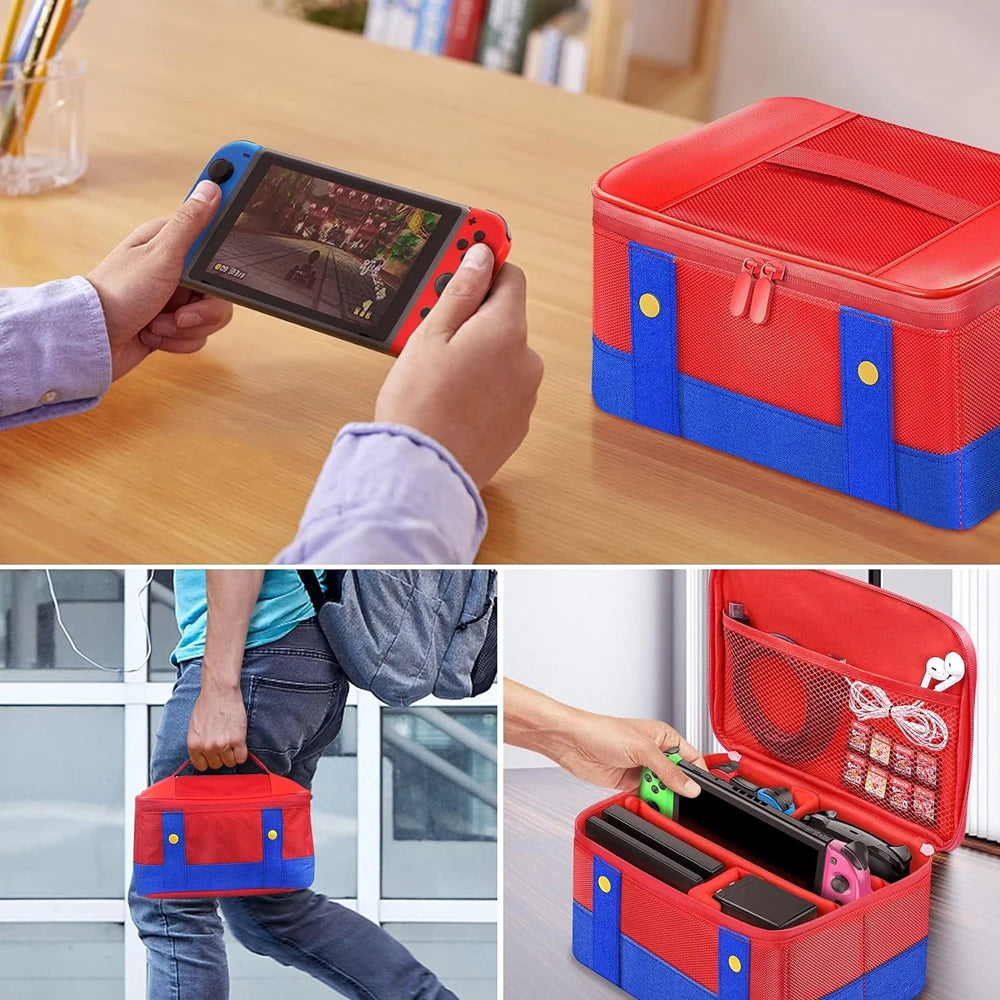 Large Carrying Protective Case for Nintendo Switch OLED Console Pro Controller Travel Storage Bag Case For Switch Accessories