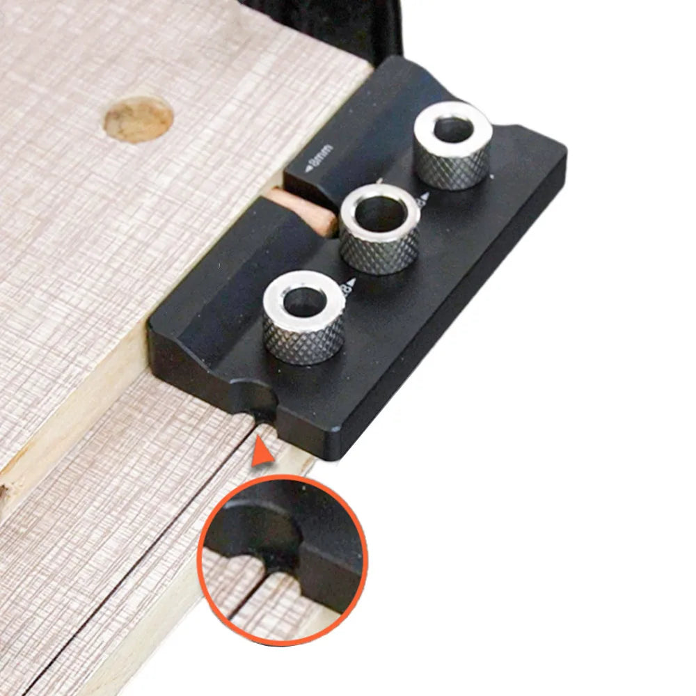 Precision Jig Dowel Cam Jig 3 In 1 Dowelling Jig Master Kit Wood Hole Drilling Guide Woodworking Position for DIY Wood Working