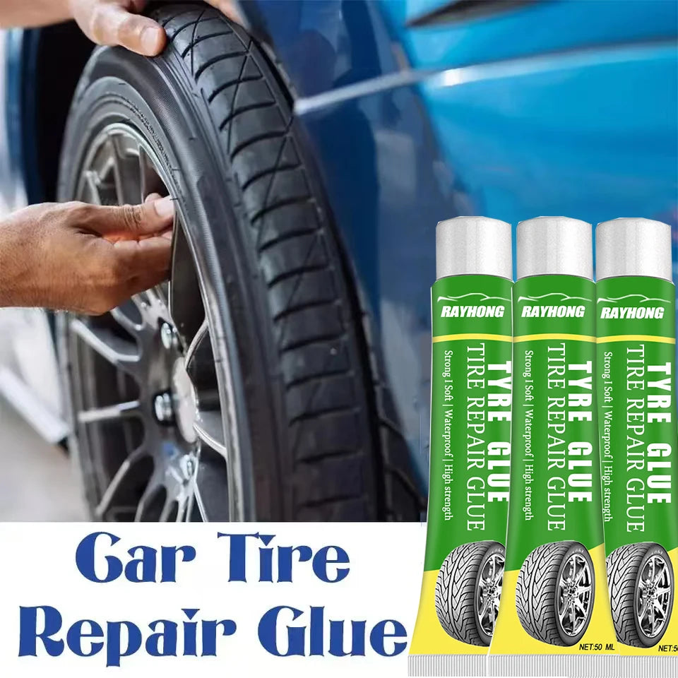 Black Tyre Repair Instant Liquid Strong Rubber Glues Wear-resistant Rubber Non-corrosive Adhesive Glue Car Instant Strong Tools