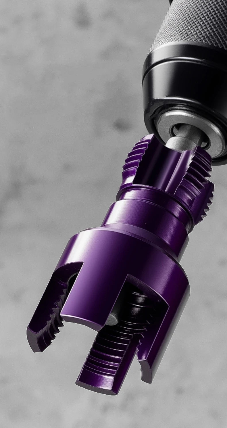 Pipe Threading Tool with Taps and Dies — Hex Shank Internal and External Thread Cutter