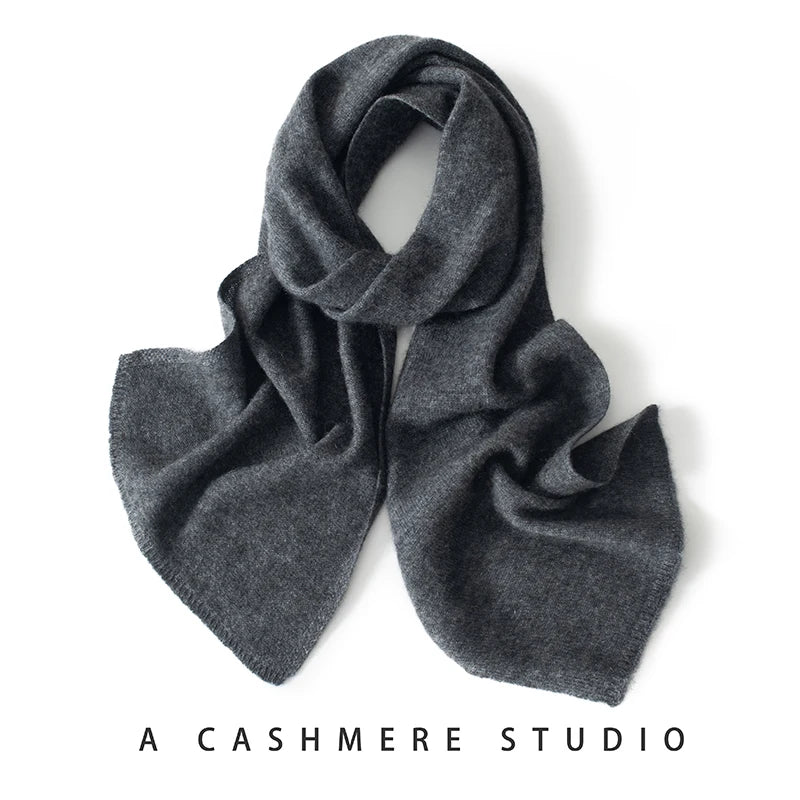 Women's Knitted Poncho Scarf - Solid Cashmere-Touch Winter Shawl - photo 4