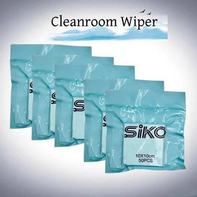 High-Quality Dust-Free Cloth 10x10cm Muti-choice Ultra-Soft Microfiber Cleanroom Wiper for PCB Watch Jewelry & Smartphone Repair