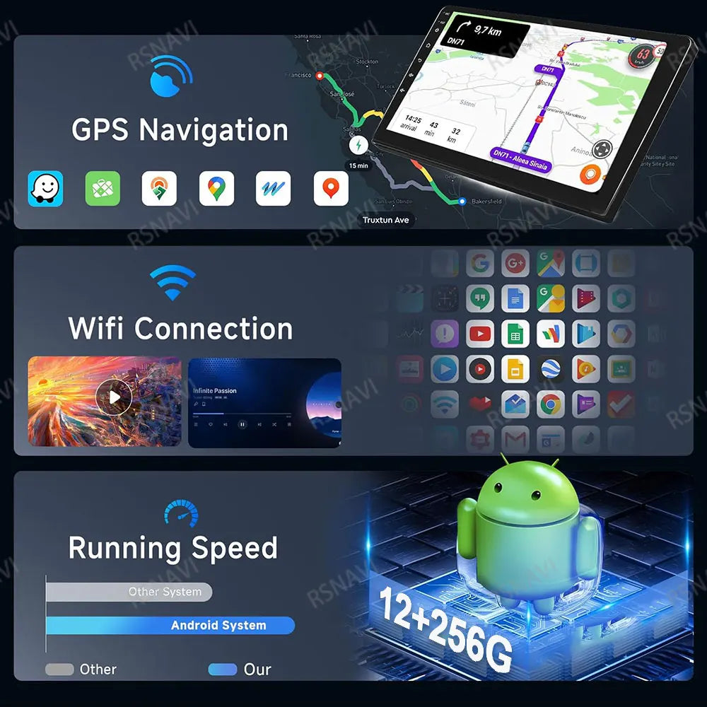 Car Radio Android 15 For Chevrolet Silverado GMC Sierra 2014 2015 2016 2017 2018 5G WIFI Viedo Player DSP Wireless RDS QLED IPS