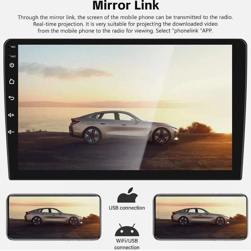 Quality 6.8" Android 13 Carplay Car Stereo Radio GPS WIFI 2Din Multimedia 2GB+32GB For 1994–2002 Dodge Ram 1500 2500 3500