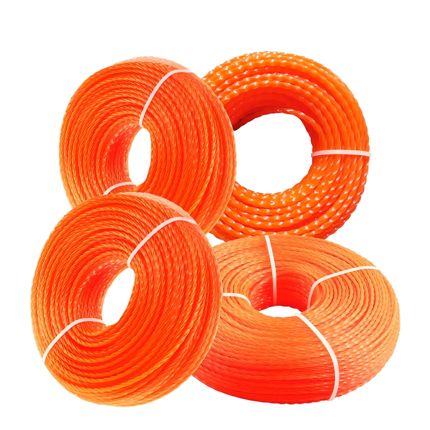 TSES 15m～116m Mowing Nylon Grass Twisted Trimmer Line 1.6mm～4.0mm Brush Cutter Strimmer Line High-Efficiency Brushcutter Line