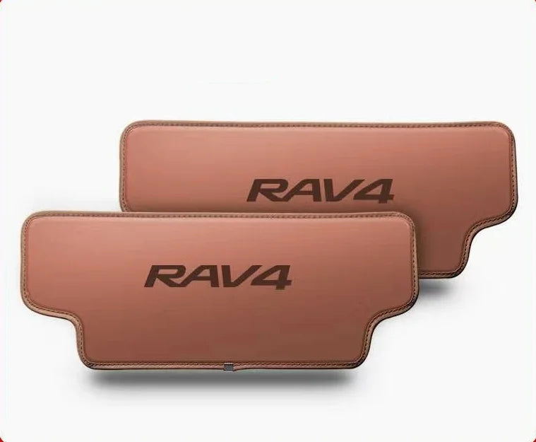2PCS For Toyota RAV4 Leather Anti-Child-Kick Pad Car Waterproof Seat Back Protector Accessories