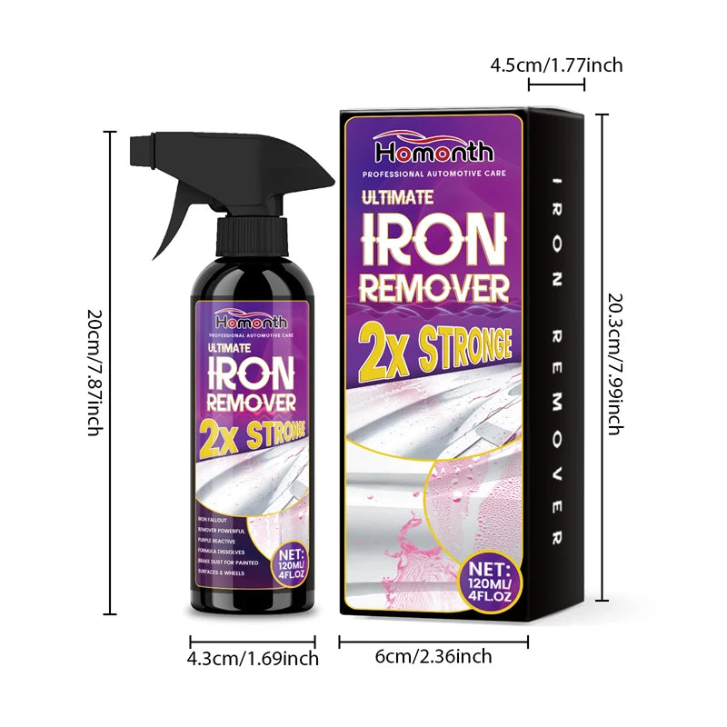 Large Capacity Powerful Car Rust Remover Spray Exhaust For Metal Car Bike Wheel Care Metal Powder Remover Household Tools New