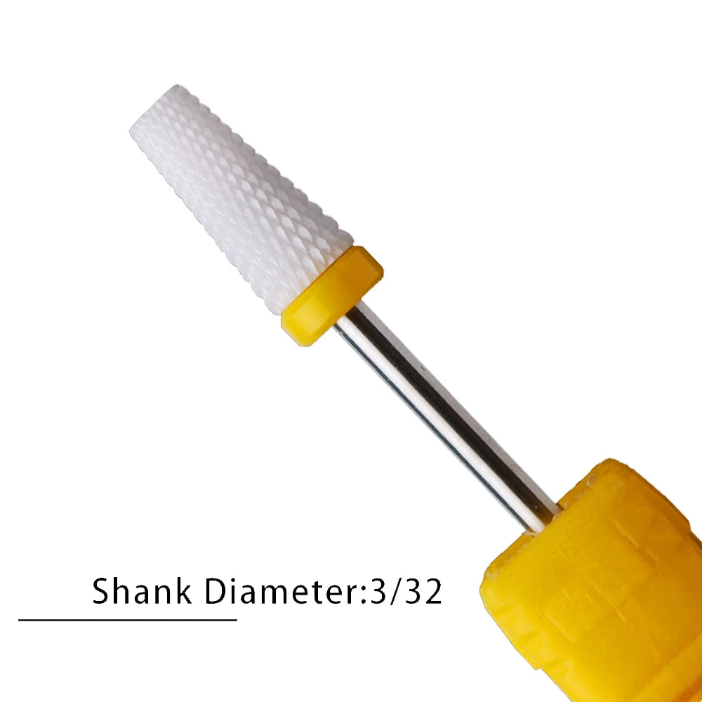 Nail Drill Bits Flame Ceramic Cutters for Manicure Electric Pedicure Nail Bits Gel Polish Remover Files Burr Nail Accessories