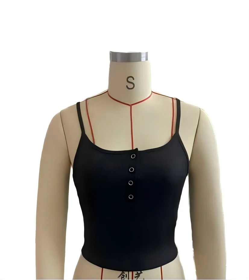 Women's corset-style cropped cami, Y2K tank — view 16 of 20