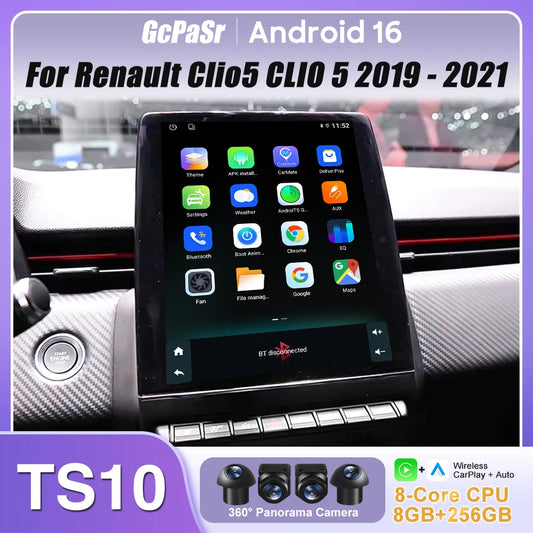 Car Stereo with Apple CarPlay & Android Auto, Compatible with Renault Clio5 CLIO 5