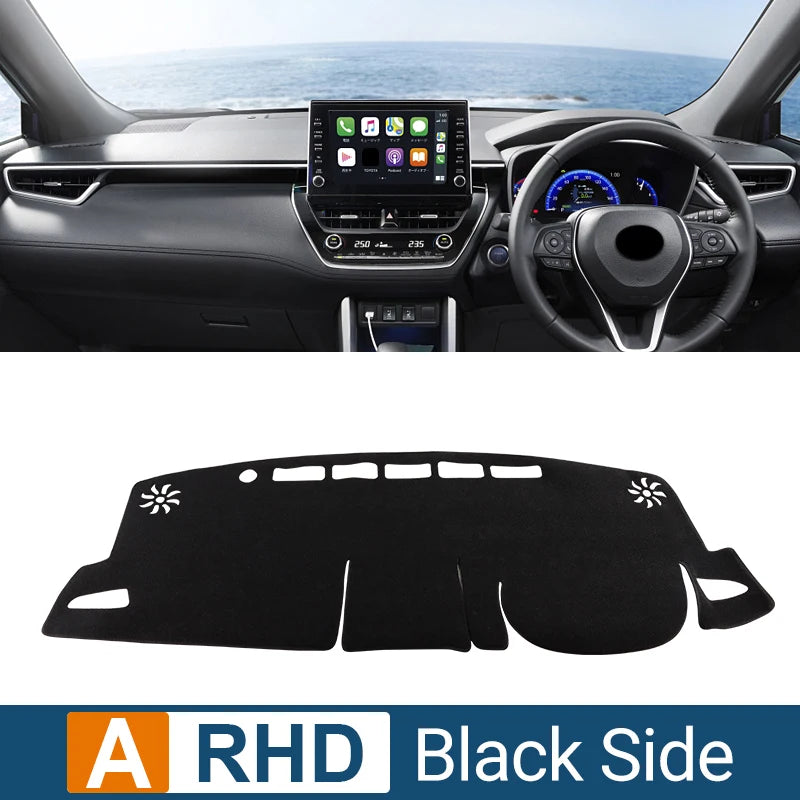 For Toyota Corolla Cross XG10 2021 2022 2023 2024 2025 Hybrid Car Dashboard Sun Shade Cover Instrument Desk Non-slip Accessories