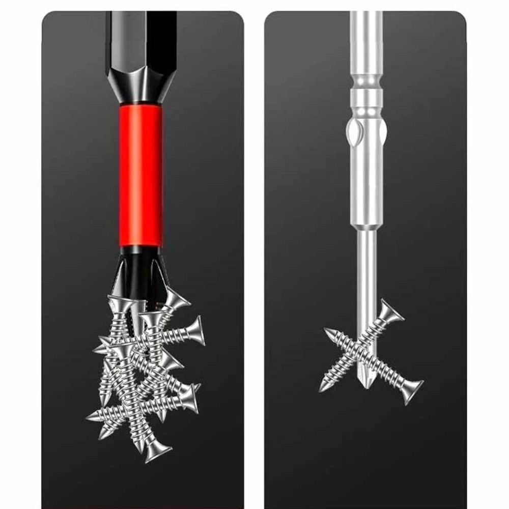Magnetic Screwdriver Bit Set 12 Pc, S2 Steel Anti-Slip Impact
