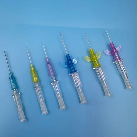 10pcs Disposable Dog Cat I. V. Cannula Animal Catheter Pet Catheters with Heparin Cap 22G 24G 26G Veterinary Tools