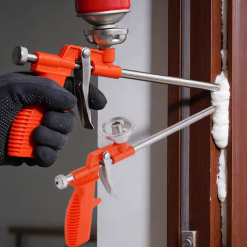House Decoration Foam Spray Gun Foaming Jet Glue Gun Metal Polyurethane Trigger Spray Sealant Caulking Foam Expanding Spray Gun